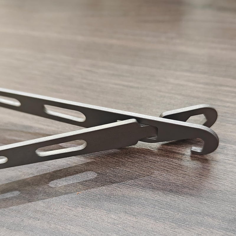 Dawn Deer Titanium Fork & Spoon Set - Camping Tongs | Ultralight Backpacking Utensils  Heat-Resistant & Rustproof | Backpacking  Hiking  Survival Gear - Image 4